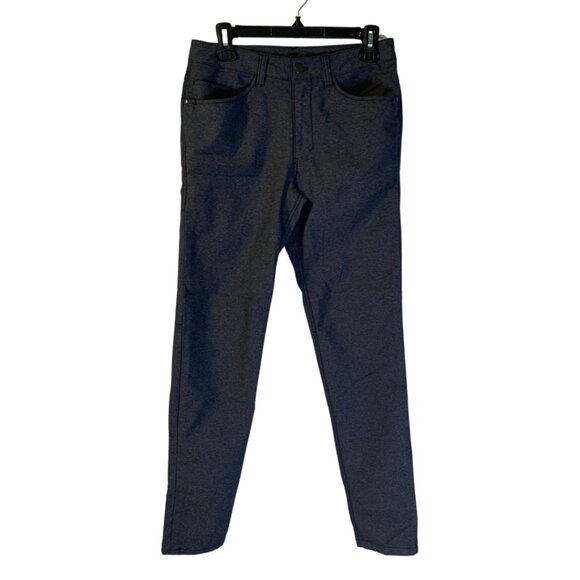 Lululemon ABC Pants Slim Men's Tall Size 28 x 34 L NEW TC Tech Canvas Navy Blue - Picture 1 of 10